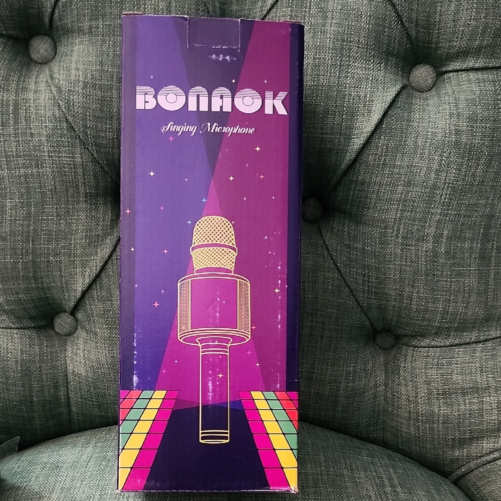 BONAOK Karaoke Singing Bluetooth Echo Microphone
